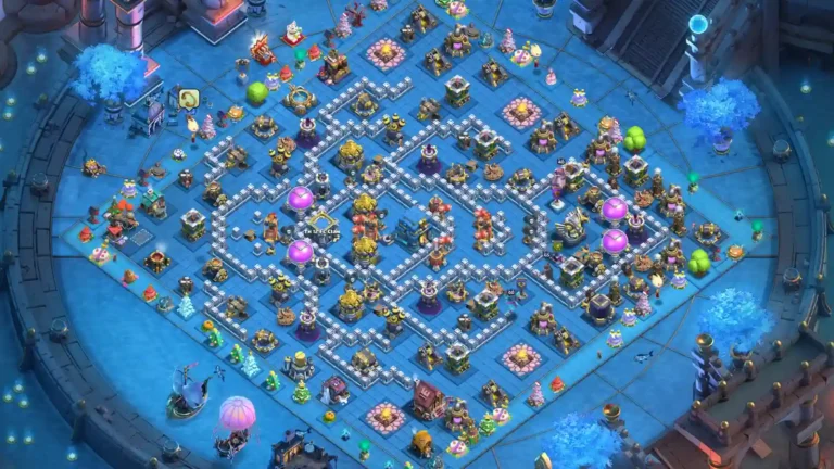 TH12 War Base – Asymmetric Spread Anti Hybrid Layout 2026
