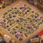 TH14 War Base – Zap Proof Anti Electro Dragon Layout 2026
