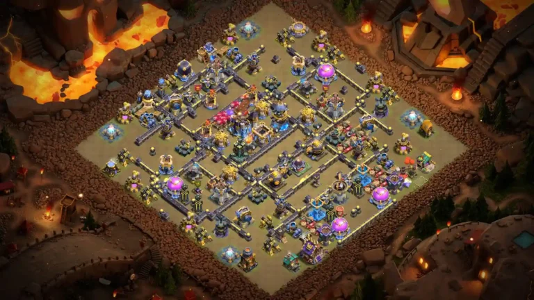 TH18 War Base – Spread Diamond Anti 3 Star Layout 2026 (Anti Lalo & Air)