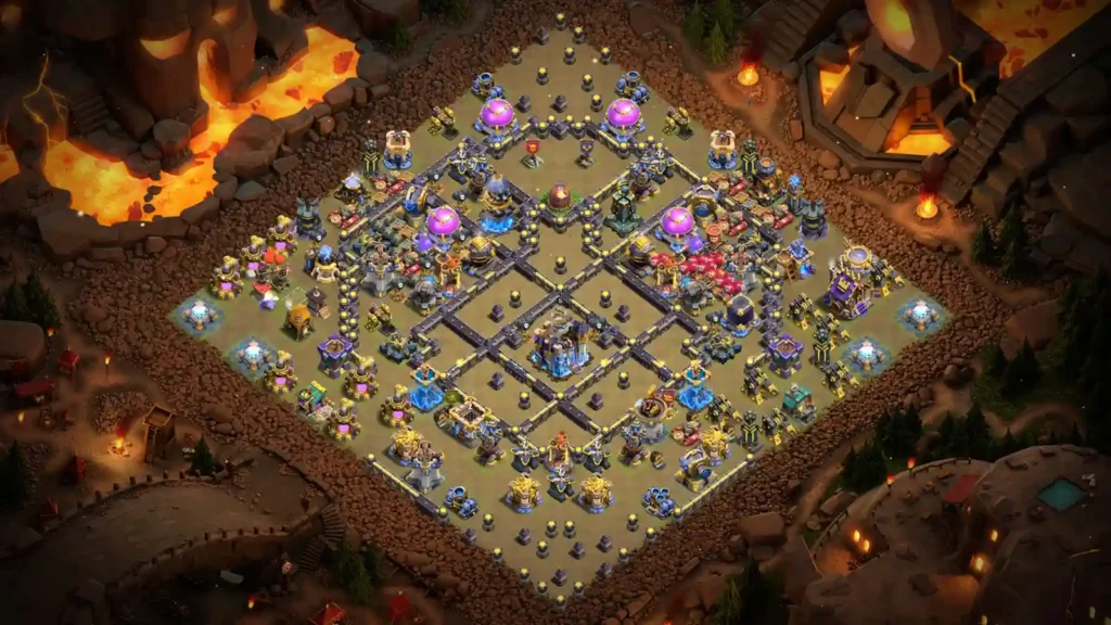 th18 war base symmetry clash anti bat spell anti super witch anti 3 star layout 2026 town hall 18 war base