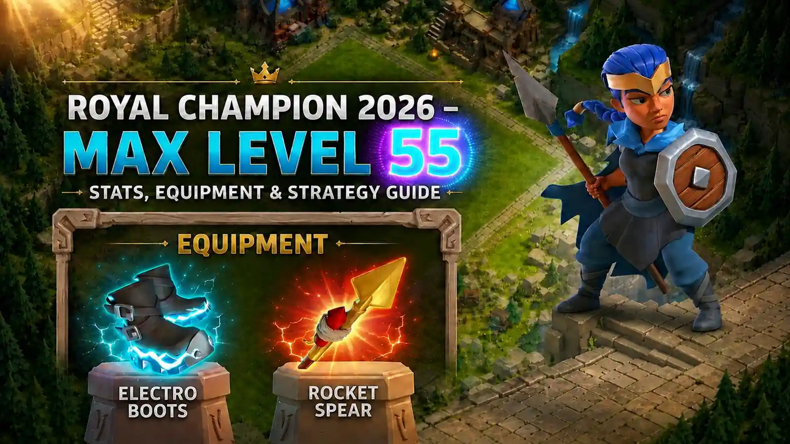 Royal Champion max level, stats and Hero Equipment guide
