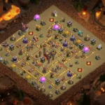 TH10 War Base – Nested Diamond Compartment Maze
