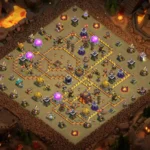 TH10 War Base – Offset Core Multi-Compartment Maze