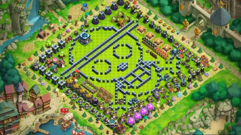 TH13 Progress Base Layout | Skull Design Resource Base