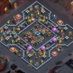 TH13 War Base Layout | Anti Dragon Rider Diamond Core Design