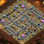 TH13 War Base Layout | Anti Dragon Rider Diamond Lattice Design