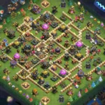 TH17 Farming Base – Interconnected Town Hall and Distributed Loot Compartments