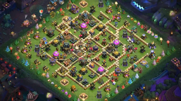 TH17 Farming Base – Interconnected Town Hall and Distributed Loot Compartments