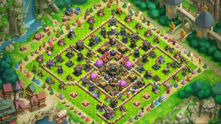 TH17 Farming Base – Layered Storage Core with Lower Town Hall