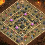 TH17 Farming Base – Wide Outer Compartments with Lower Core