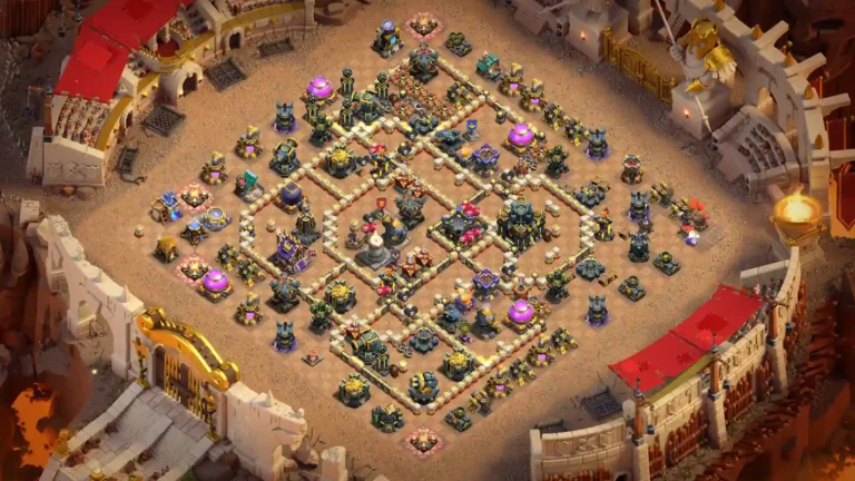 TH17 War Base – Symmetric Ring Core with Offset Defensive Pockets
