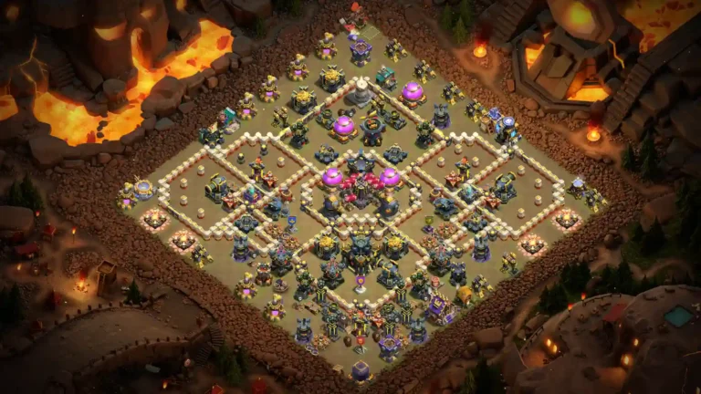 TH17 War Base – Double Diamond Core