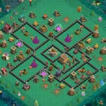 TH8 Trophy Base – Diamond Quadrant Cluster