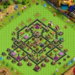 TH8 Trophy Base – Hexagonal Cluster Grid