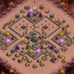 TH9 War Base Layout | Anti 3-Star Butterfly Split Design 2026