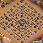 TH9 War Base Layout | Anti 3-Star Diamond Cross Design 2026