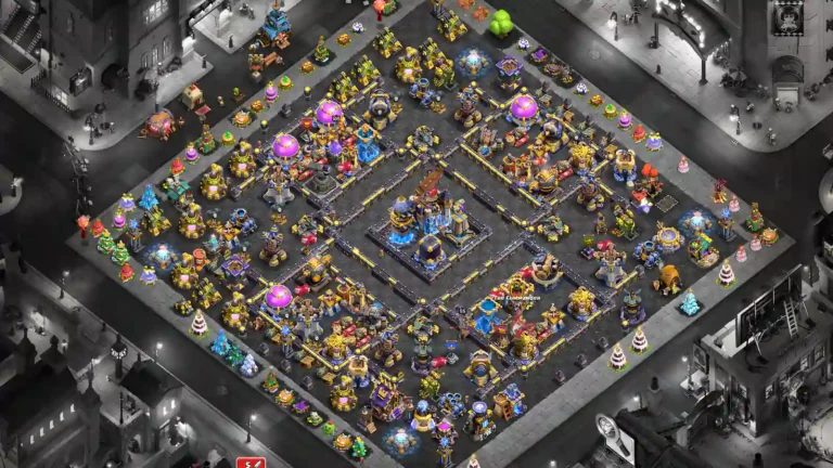 TH18 Farming Base – Symmetrical Diamond with Central Compartments