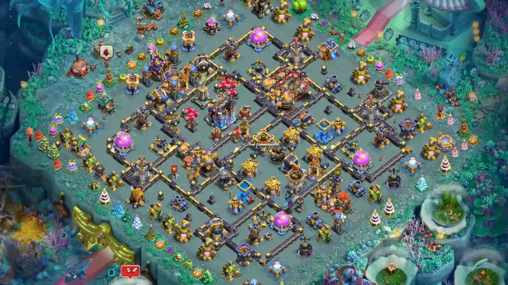 TH18 Farming Base – Asymmetric Layout with Dense Inner Core layout