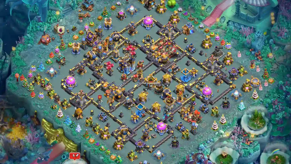 TH18 Farming Base – Asymmetric Layout with Dense Inner Core layout
