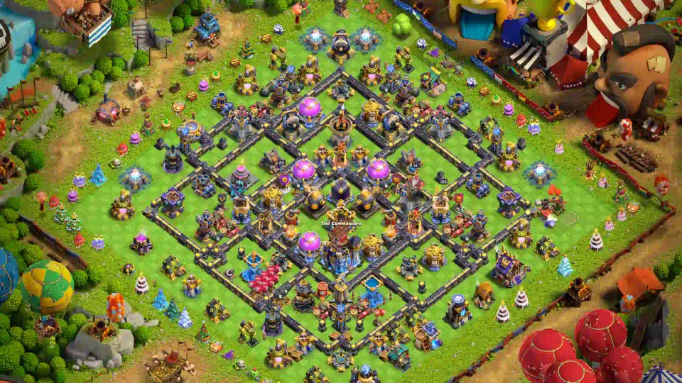 TH18 Hybrid Base – Symmetrical Diamond with Central Compartment Stack layout