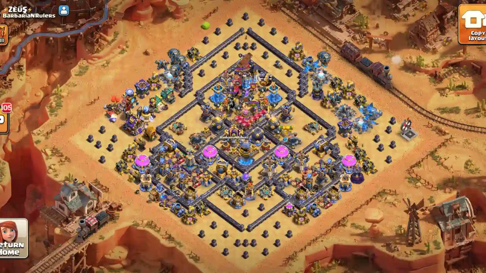 TH18 Legend Trophy Base – Symmetrical Diamond with Layered Central Core layout