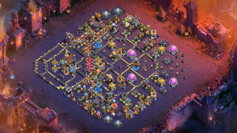 TH18 War Base – Asymmetric Diamond with Offset Inner Core