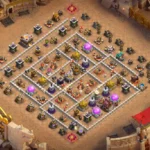 TH11 War Base – Compact Core with Narrow Compartment Access