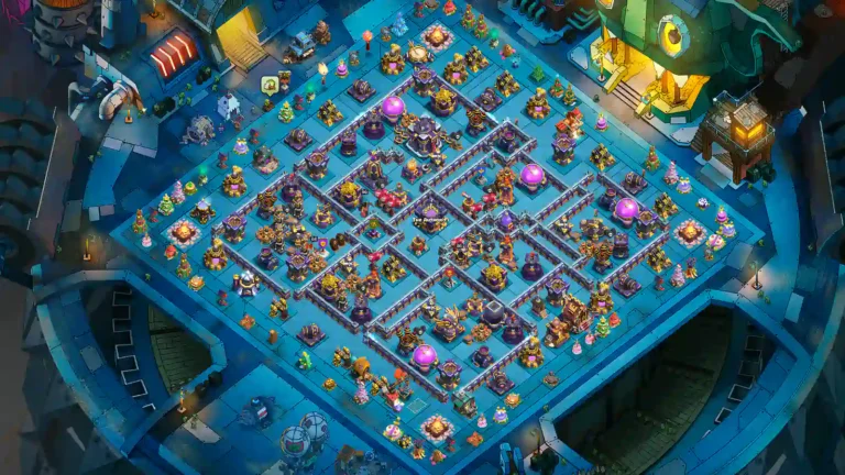 TH15 war base with split-value core with layered side compartments