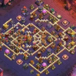 TH16 War Base – Offset Town Hall with Split Wing Compartments