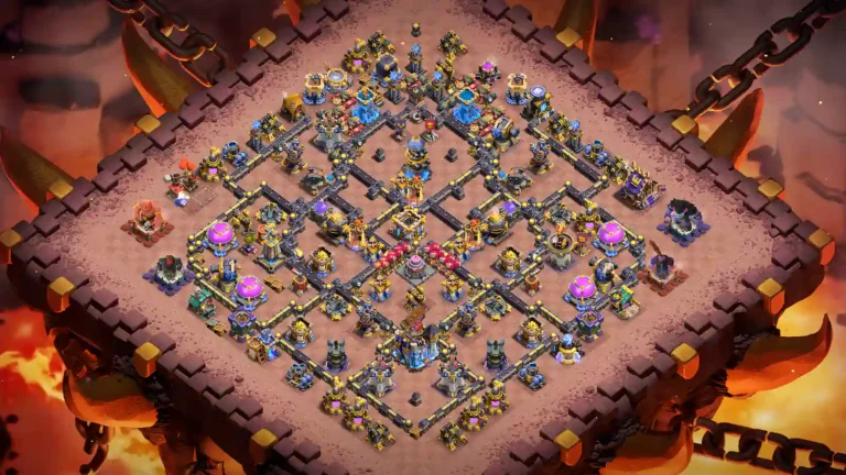 TH18 Anti-3-Star Base — Symmetrical Diamond Layout