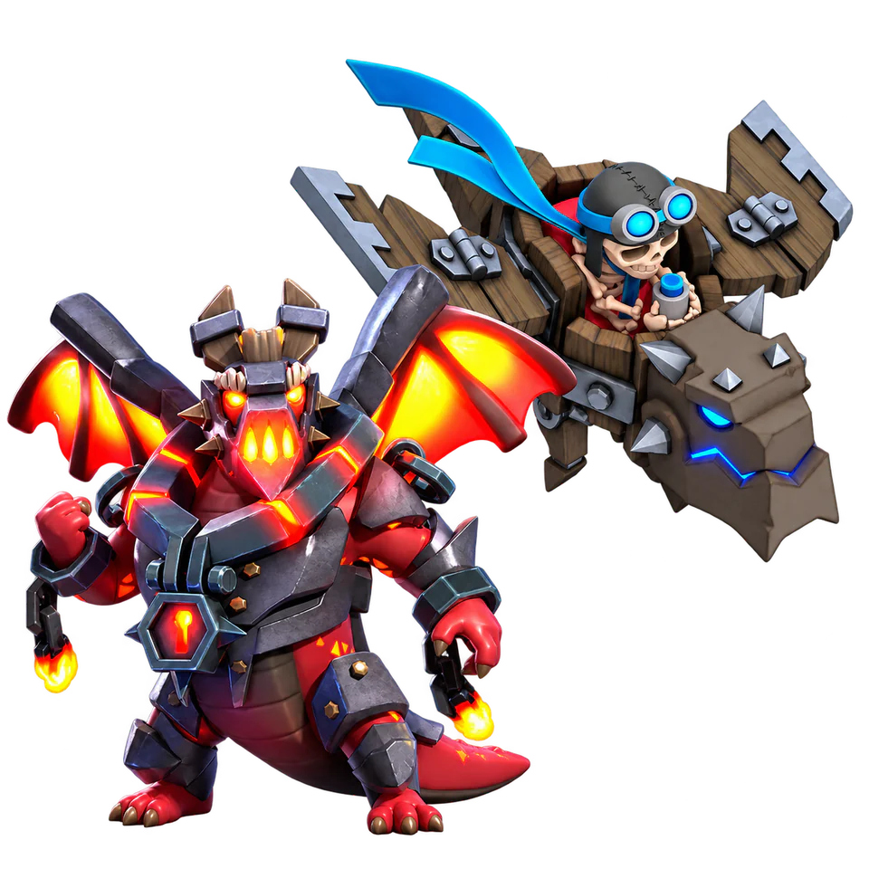 Dragon Duke and Dragon Rider combination for TH18 air attacks
