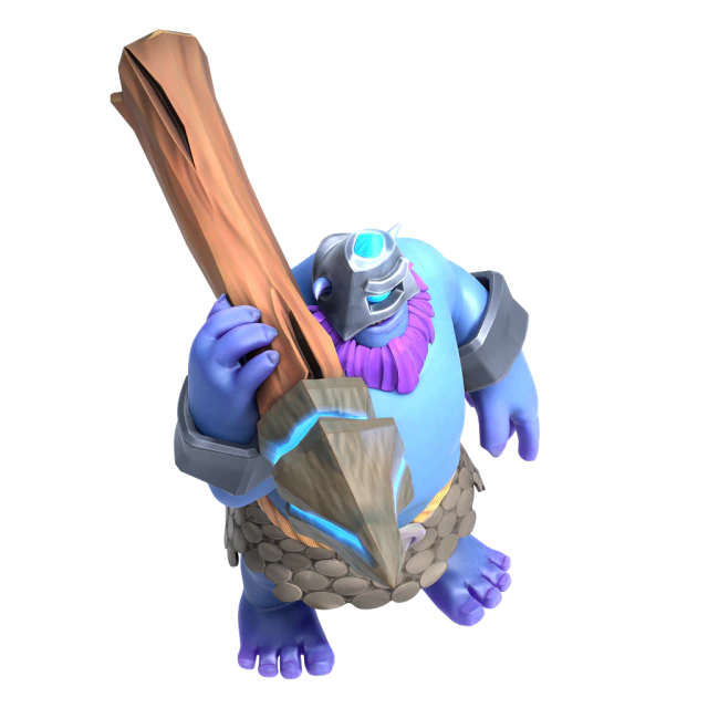Level 4 Thrower in Clash of Clans holding a glowing blue spear