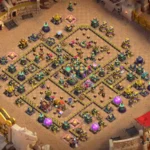 TH14 War Base – Staggered Compartment Grid