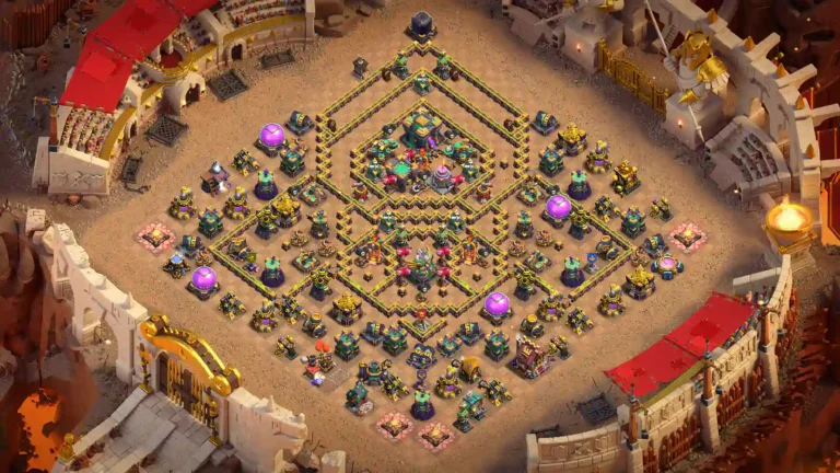 TH14 War Base – Nested Diamond Core