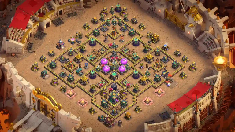TH14 War Base – Symmetrical Diamond Compartments