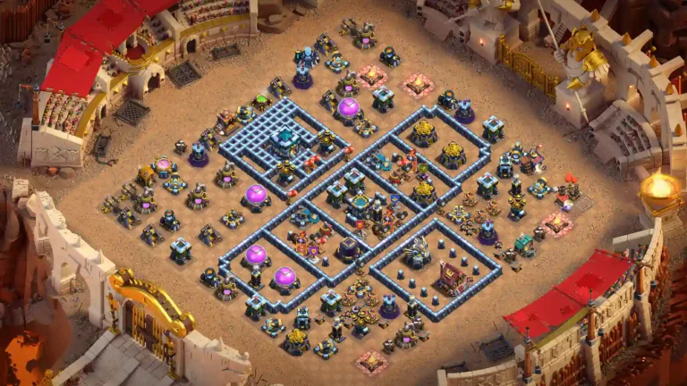 TH13 war base - staggered compartment grid