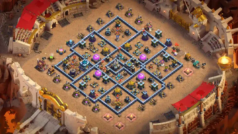 TH13 war base - central diamond compartments