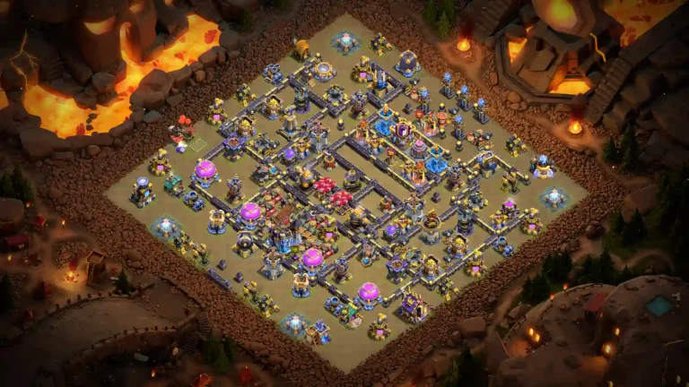 TH18 CWL War Base – Offset Town Hall and Split Compartments