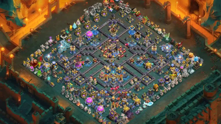 TH18 War Base – Layered Offset Compartment Network