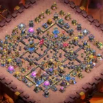 TH18 War Base – Staggered Core and Side Compartments