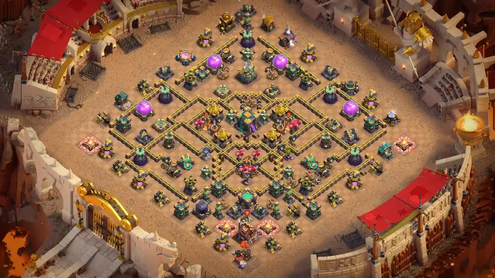 TH14 War Base #1 Iron Fortress – Anti Hydra Anti 3 Star Layout 2026