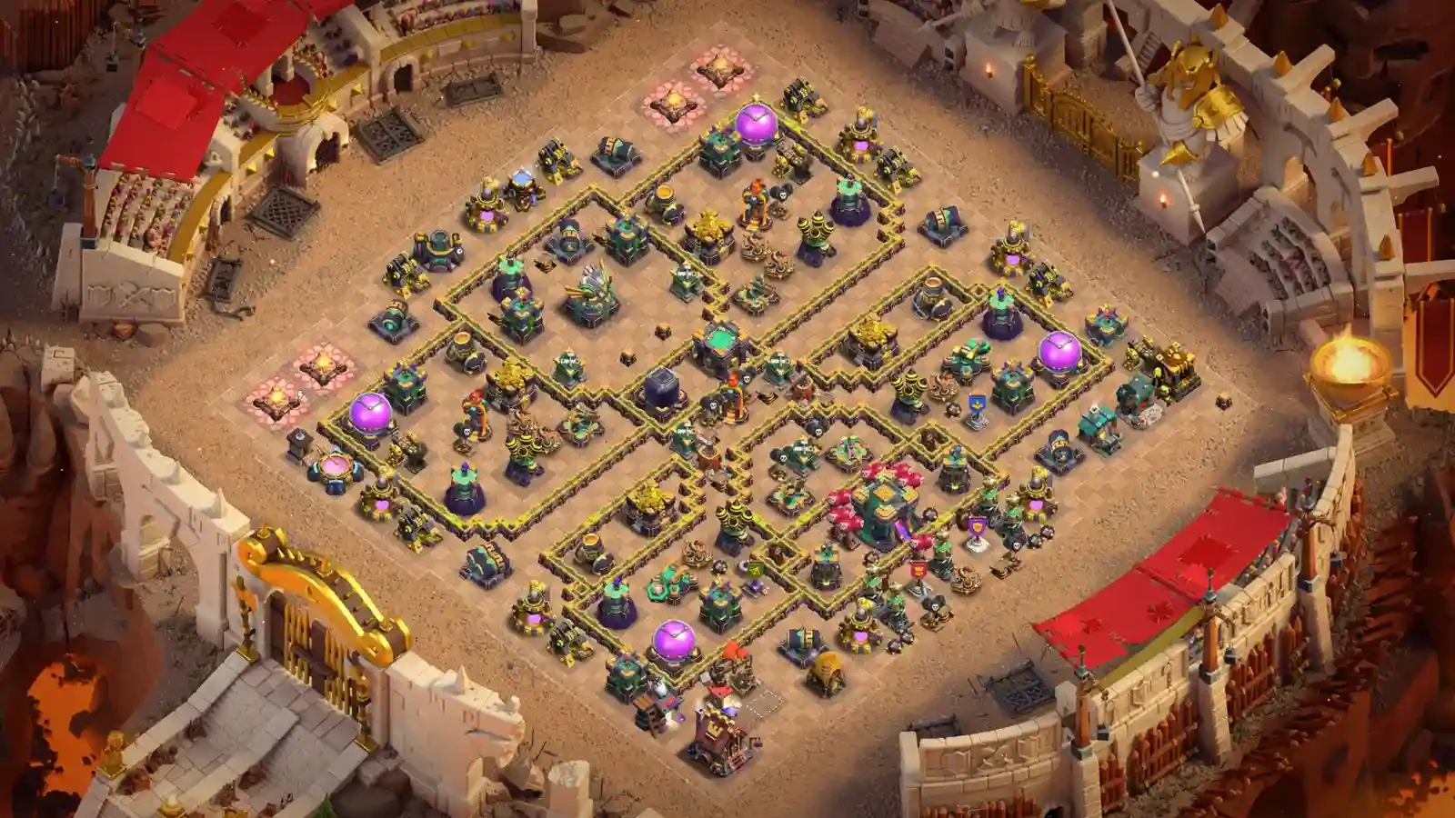 TH14 War Base #9 Zap Proof – Anti Electro Dragon Anti Zap Quake Layout 2026